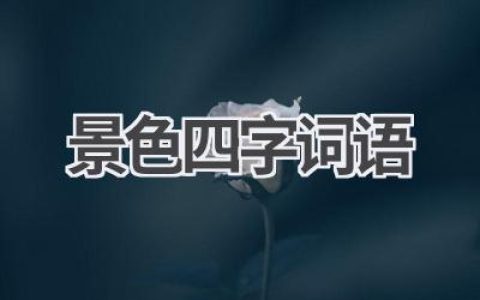 景色四字词语