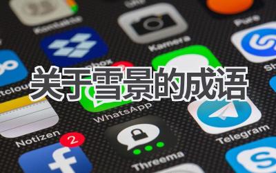 关于雪景的成语