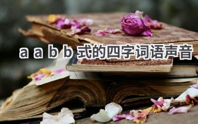 aabb式的四字词语声音