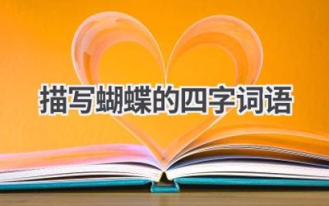 描写蝴蝶的四字词语