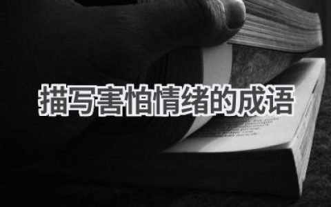 描写害怕情绪的成语