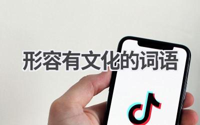 形容有文化的词语