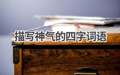 描写神气的四字词语