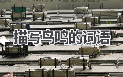 描写鸟鸣的词语