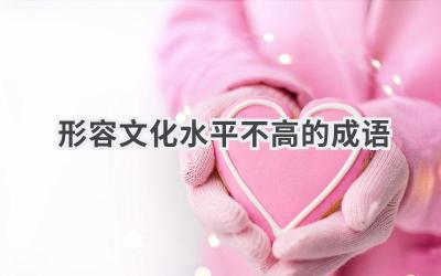 形容文化水平不高的成语
