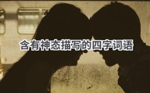 含有神态描写的四字词语