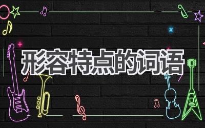 形容特点的词语