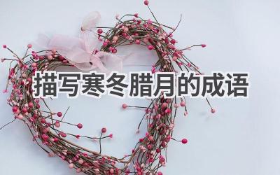 描写寒冬腊月的成语