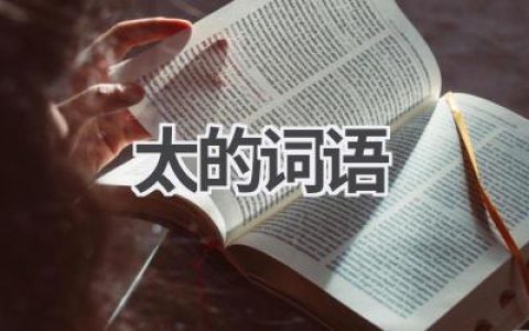 太的词语