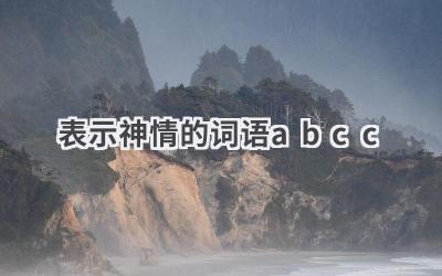 表示神情的词语abcc