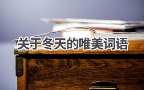 关于冬天的唯美词语