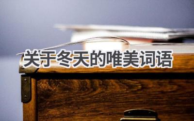 关于冬天的唯美词语