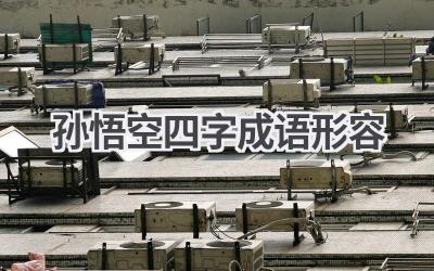 孙悟空四字成语形容