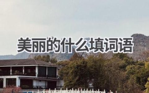 美丽的什么填词语