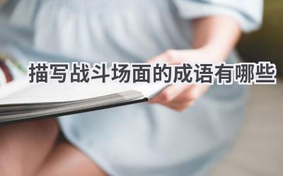 描写战斗场面的成语有哪些