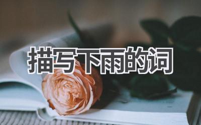 描写下雨的词