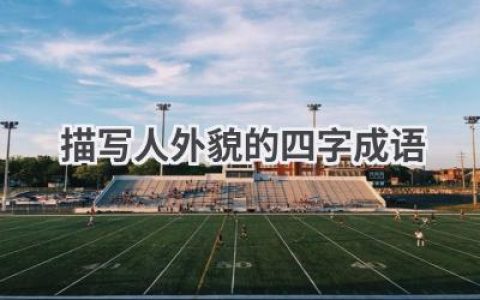 描写人外貌的四字成语