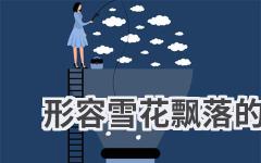 形容雪花飘落的样子的词语