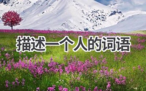 描述一个人的词语