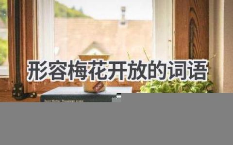 形容梅花开放的词语