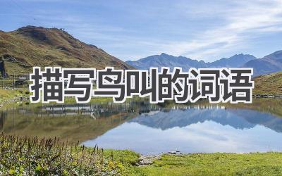 描写鸟叫的词语
