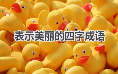 表示美丽的四字成语
