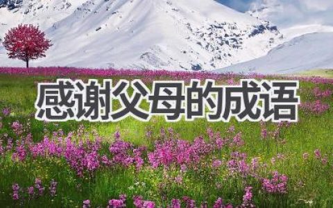 感谢父母的成语