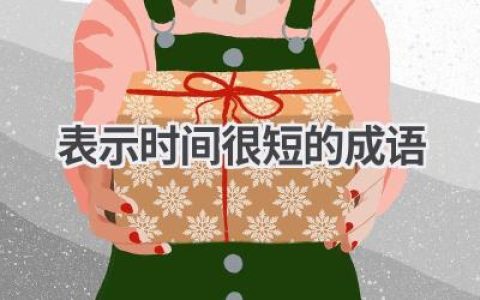 表示时间很短的成语