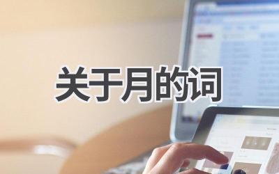 关于月的词