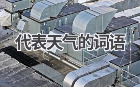 代表天气的词语