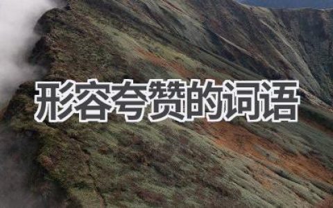形容夸赞的词语