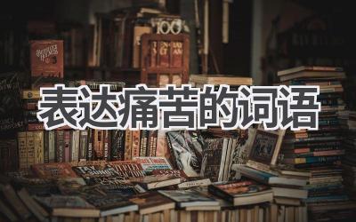 表达痛苦的词语