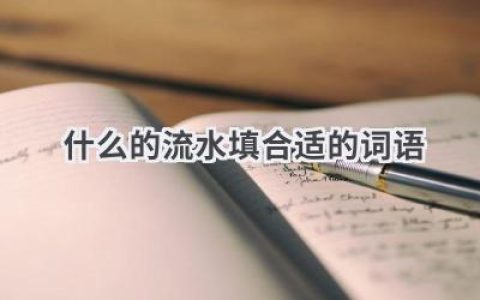 什么的流水填合适的词语