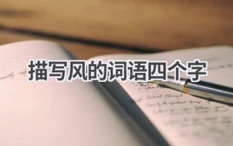 描写风的词语四个字
