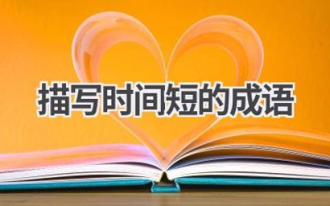 描写时间短的成语