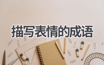 描写表情的成语