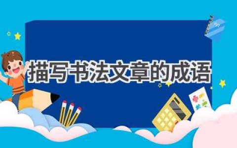 描写书法文章的成语