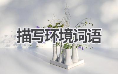 描写环境词语