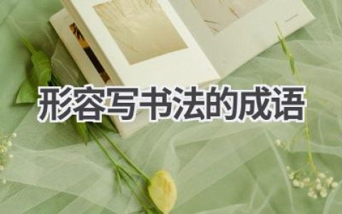 形容写书法的成语