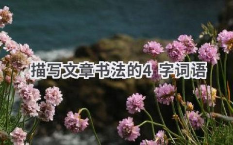 描写文章书法的4字词语