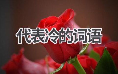 代表冷的词语