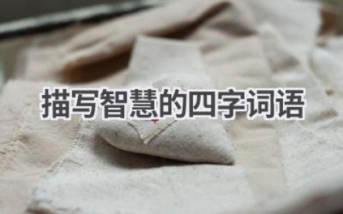 描写智慧的四字词语