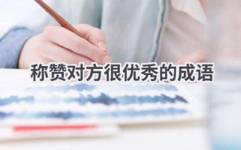 称赞对方很优秀的成语