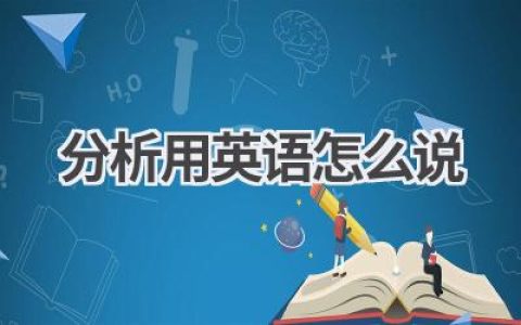 分析用英语怎么说