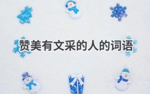 赞美有文采的人的词语