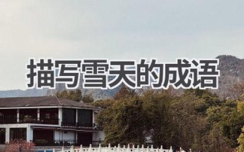 描写雪天的成语