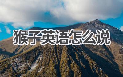 猴子英语怎么说