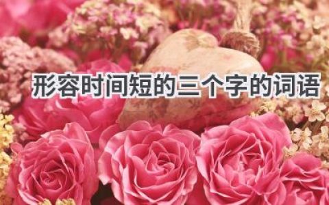 形容时间短的三个字的词语