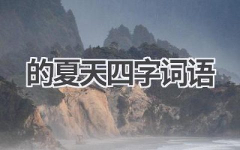 ()的夏天四字词语