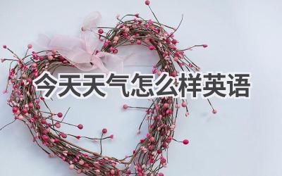 今天天气怎么样英语